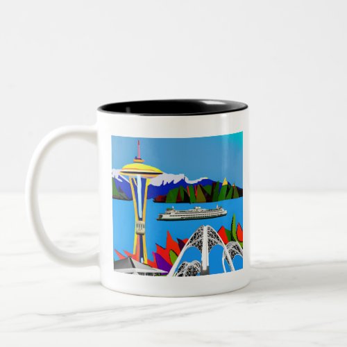 Seattle Emerald City Image Mug