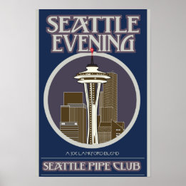 Seattle Evening Print