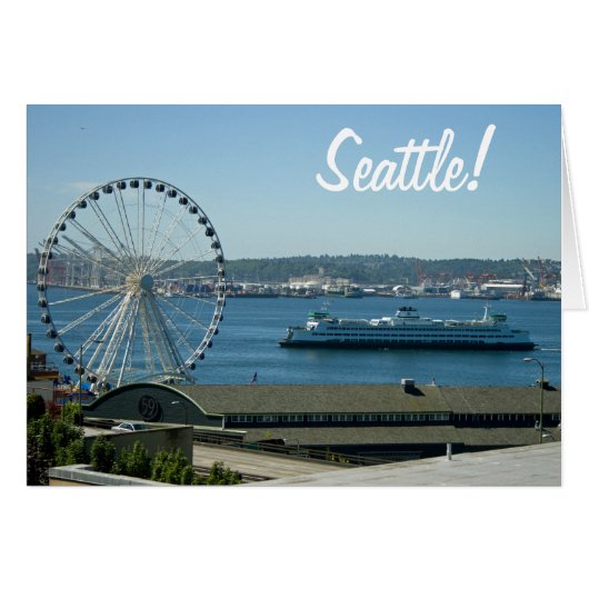 Seattle Ferry and Wheel Cards (Front Horizontal)