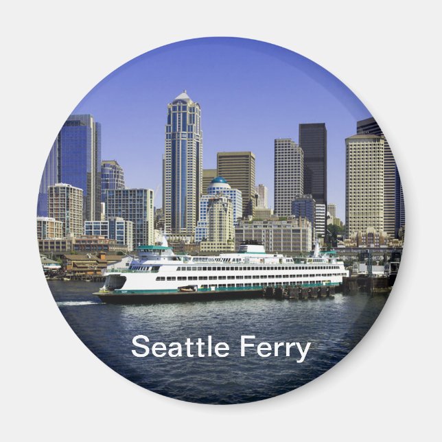 Seattle Ferry Washington State Magnet (Front)