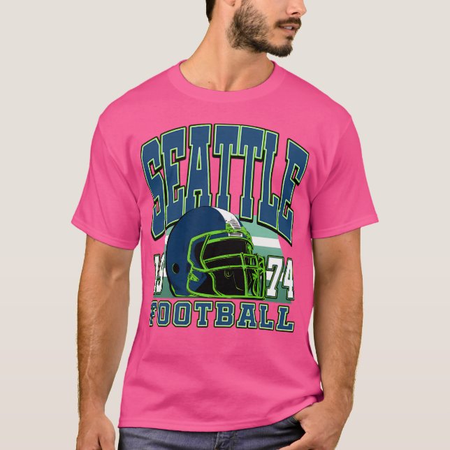Seattle Football Vintage Style T-Shirt (Front)