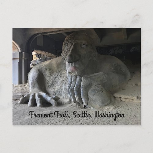 Seattle Fremont Troll 1 Postcard