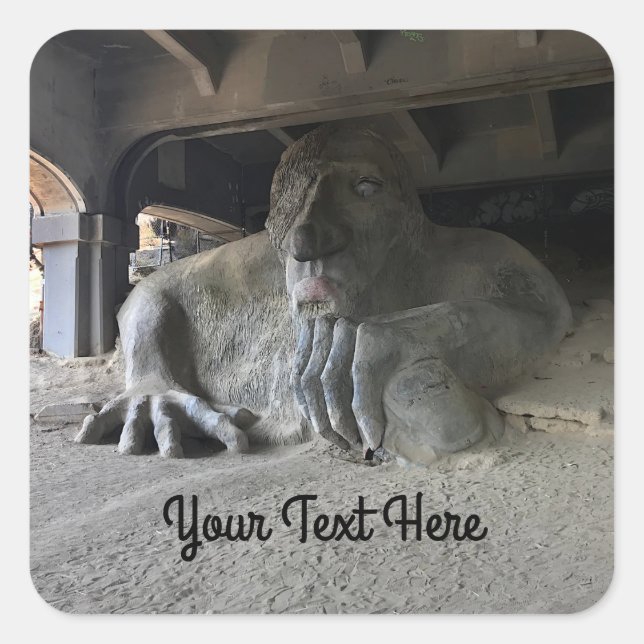 Seattle Fremont Troll #1 Stickers (Front)