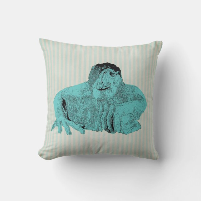 Seattle Fremont Troll 2 sided print Pillow (Front)
