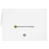Seattle Fremont Troll Blank Greeting Card (Back Horizontal)