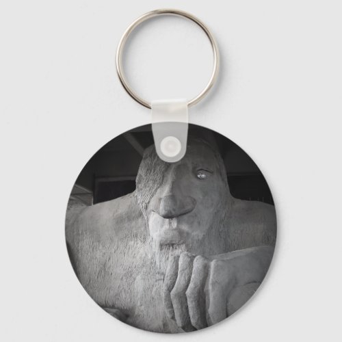 Seattle Fremont Troll Keychain