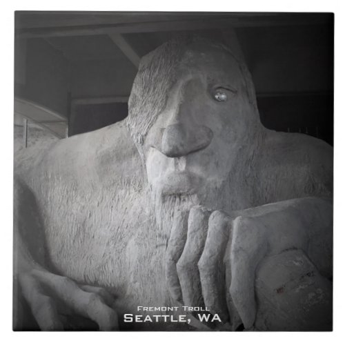 Seattle Fremont Troll Photo Tile
