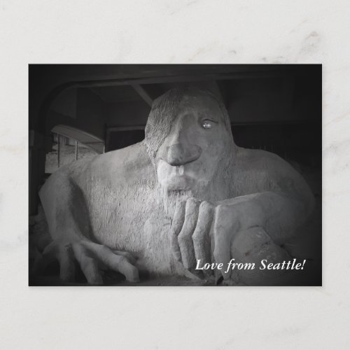 Seattle Fremont Troll Postcard