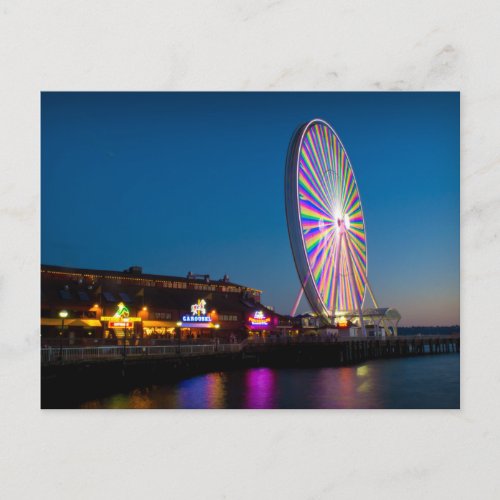 Seattle Great Wheel Postcard