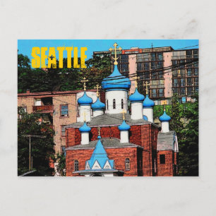 Seattle Greek Church Postcard