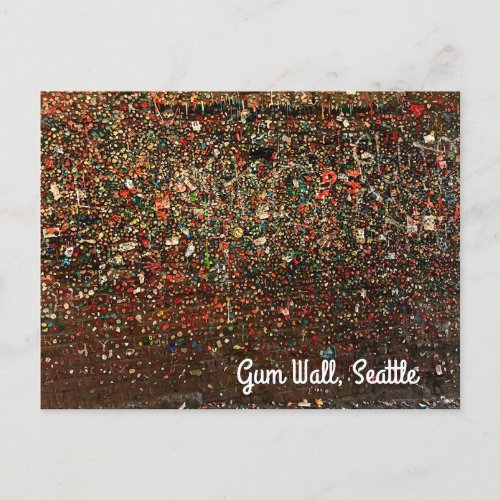 Seattle Gum Wall 2 Postcard