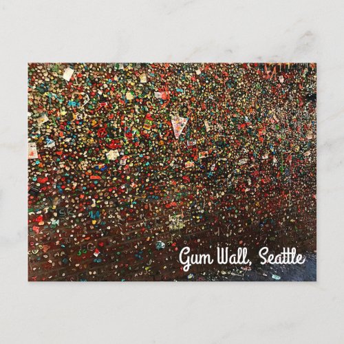 Seattle Gum Wall 3 Postcard