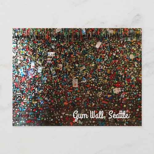 Seattle Gum Wall 4 Postcard