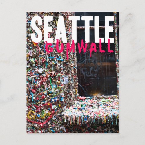 Seattle Gum Wall postcard
