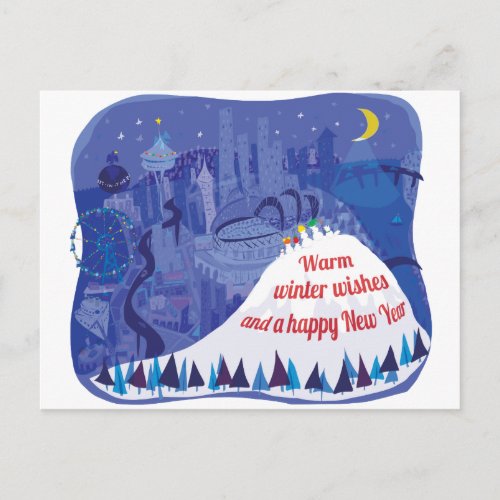 Seattle holiday greeting card