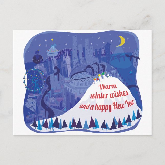 Seattle holiday greeting card (Front)