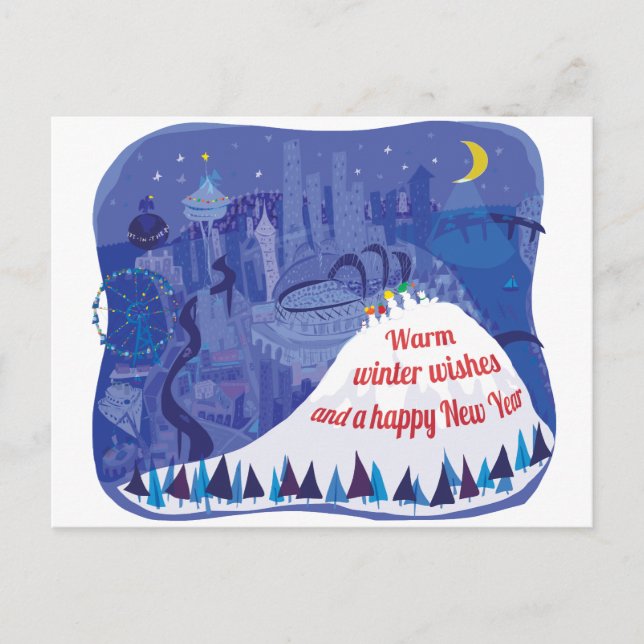 Seattle holiday greeting card (Front)