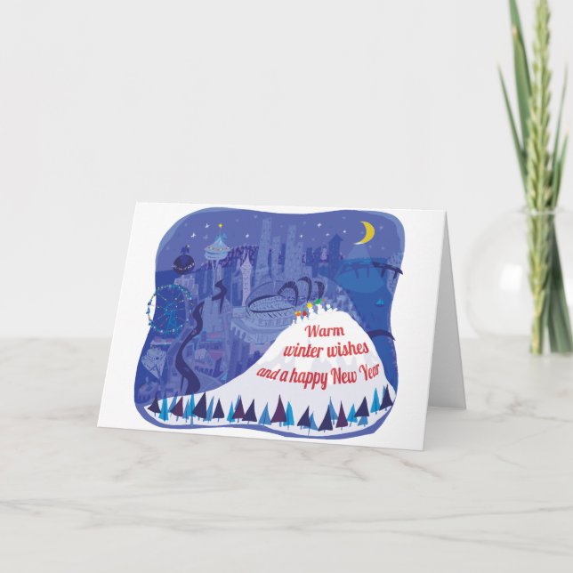 Seattle holiday greeting card (Front)