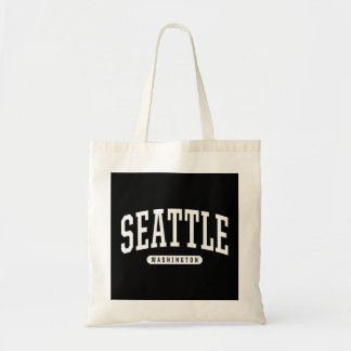 Seattle Hoodie Sweatshirt College University Style Tote Bag