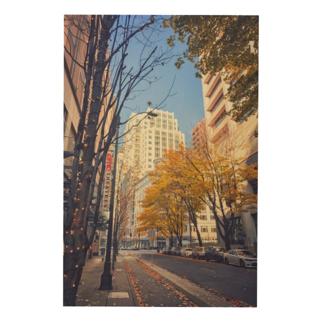 Seattle in Autumn  Wood Wall Art (Front)