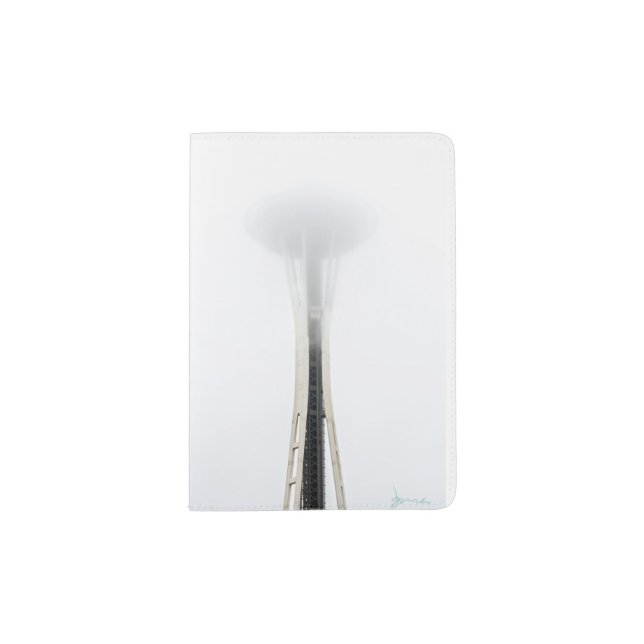 seattle in fog passport holder (Front)