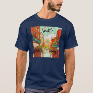 Seattle in The Rain T-Shirt