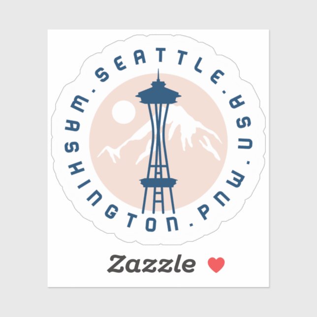 Seattle Logo Graphic  Sticker (Sheet)
