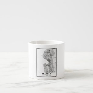 Seattle Map Espresso Cup