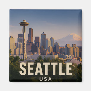 ☕ Seattle Pacific Northwest Travel Gift ☕ Magnet