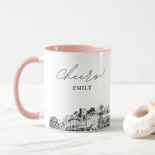 Seattle Personalized Wedding Coffee Mug
