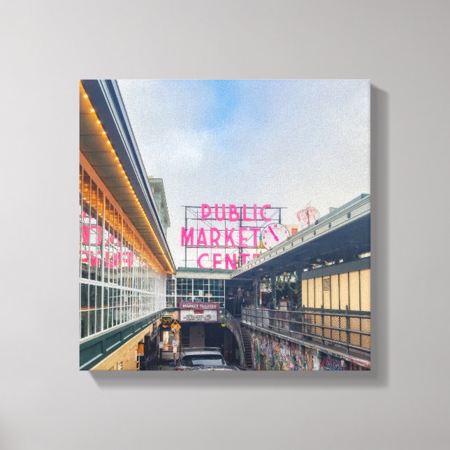 Seattle Pike Market Canvas Print (Front)