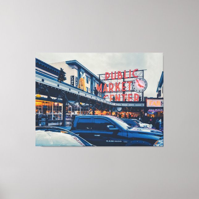 Seattle Pike Market  Canvas Print (Front)