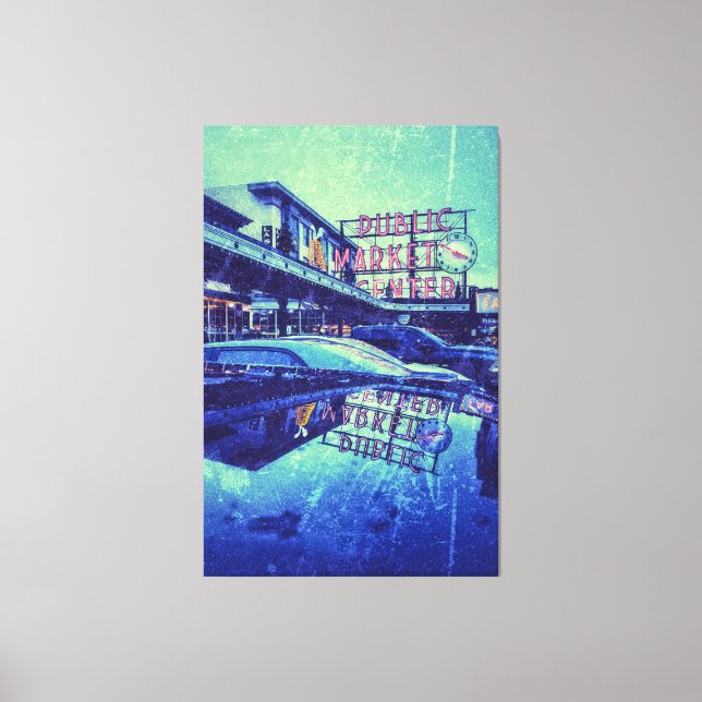 Seattle Pike Market Canvas Print (Front)