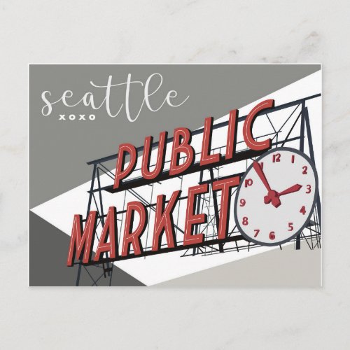 Seattle Pike Place Postcard