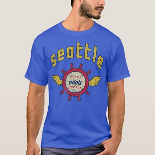 Seattle Pilots Baseball Vintage  T_Shirt