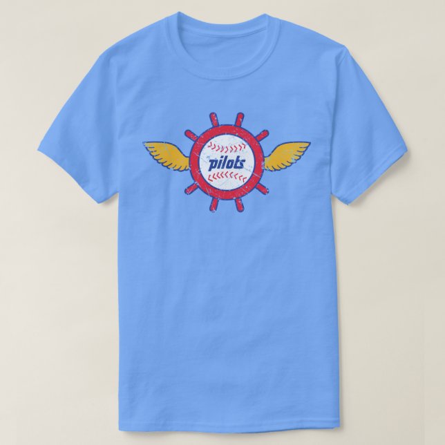 Seattle Pilots Vintage Sports Team T-Shirt (Design Front)