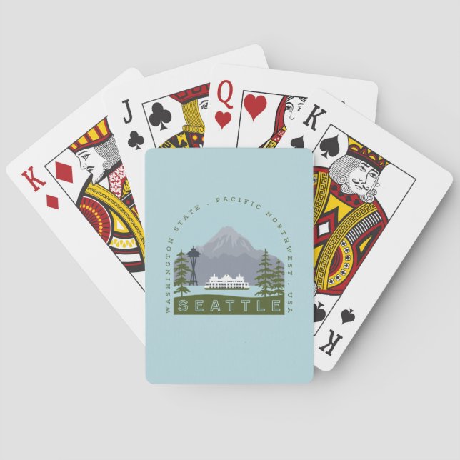 Seattle  poker cards (Back)