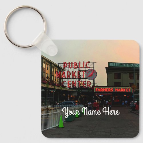 Seattle Public Market Center 1 Keychain