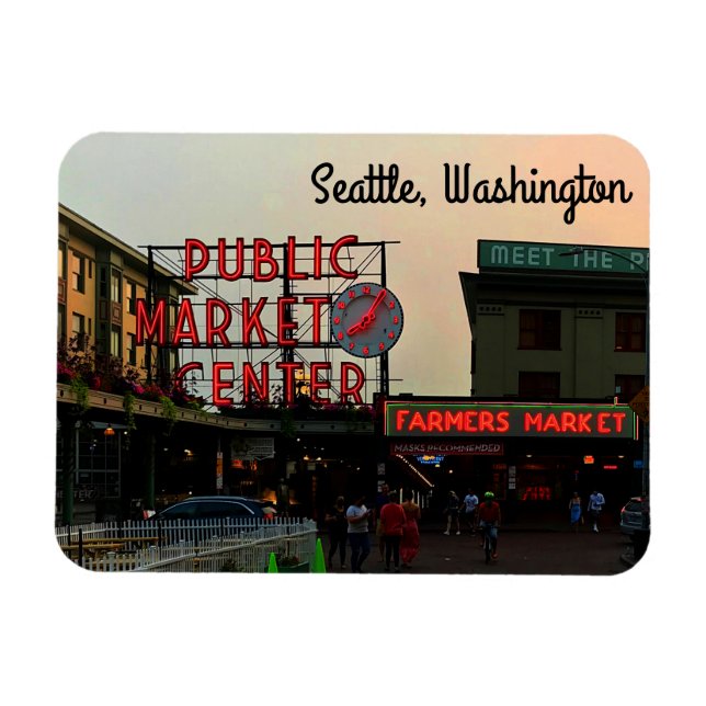 Seattle Public Market Center #1 Magnet (Horizontal)