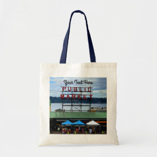 Seattle Public Market Center #3 Tote Bag