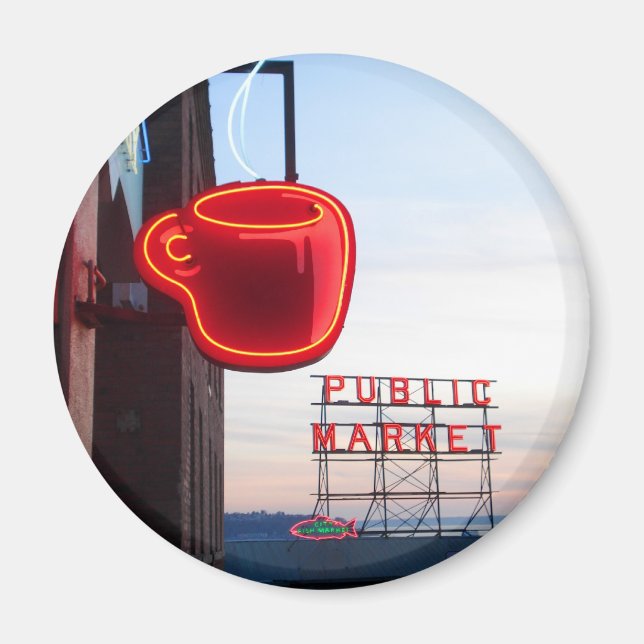 Seattle Public Market Magnet (Front)