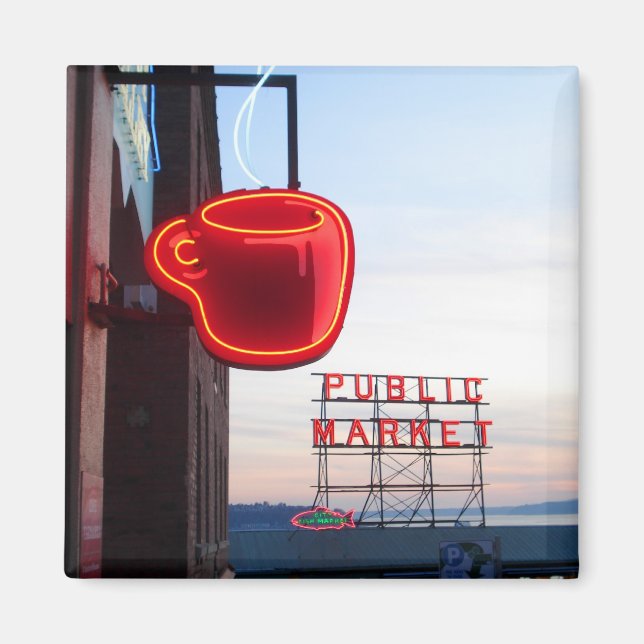 Seattle Public Market Magnet (Front)