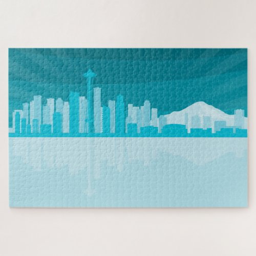 Seattle Reflection Jigsaw Puzzle