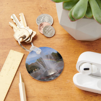 Seattle Science Center Fountain Washington Photo Keychain