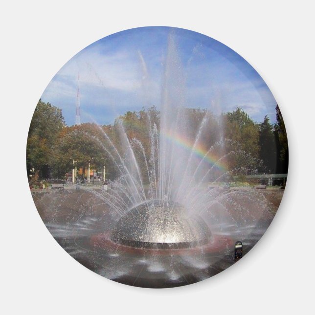 Seattle Science Center Fountain Washington Photo  Magnet (Front)