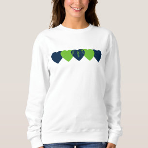 Seattle Seahawks Heart Football Sweatshirt