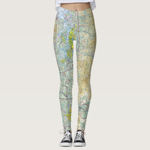 Seattle Sectional Chart Leggings