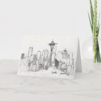 Seattle Sketch Holiday Card