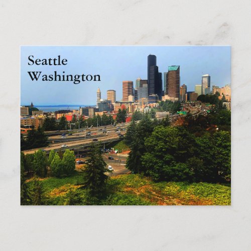 Seattle Skyline 1_2 Postcard