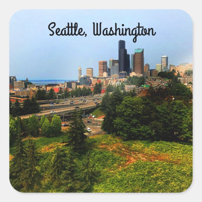 Seattle Skyline #3 Stickers (Front)